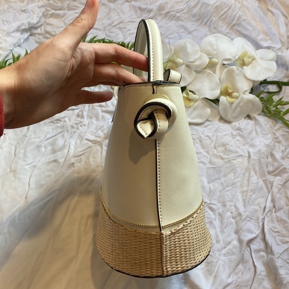 Nanette Lepore 'Rice' Rattan Reese Convertible Bucket Bags - Picture 6 of 15